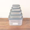 13 Pieces Cook & Keep Rectangular Storage Container Set - Grey