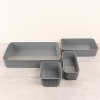 24 x 8.5 x 5.5 cm Luna Plastic Organizer - Grey