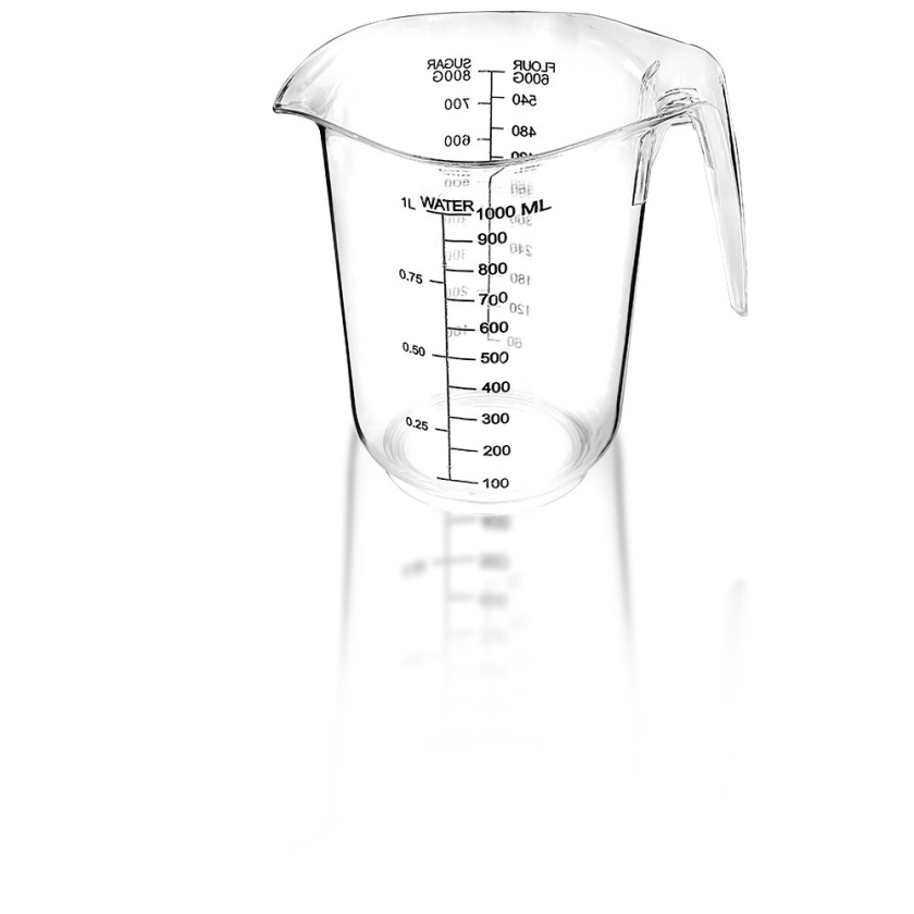 1000 ml Aqua Crystal Measuring Jug ..