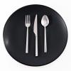 36 Pieces Sahara Mirror Finish Dessert Cutlery Set - Silver