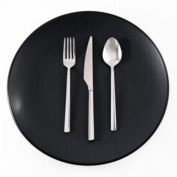 36 Pieces Sahara Mirror Finish Dessert Cutlery Set - Silver