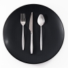 36 Pieces Sapphire Dessert Cutlery Set 3 mm - Silver