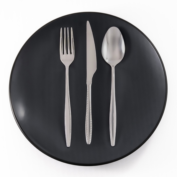 36 Pieces Sapphire Dinner Cutlery Set 3 mm - Silver