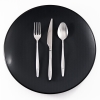 36 Pieces Hera Dessert Cutlery Set 3 mm - Silver