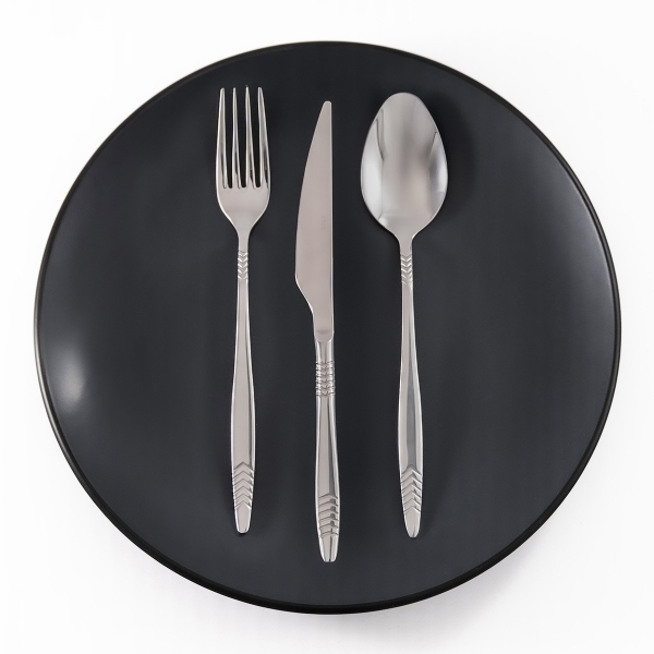 36 Pieces Hera Dinner Cutlery Set 3 mm - Silver