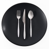 36 Pieces Pera Dessert Cutlery Set 3 mm - Silver