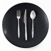 36 Pieces Vienna Dessert Cutlery Set 3 mm - Silver