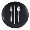 36 Pieces Olympos Dessert Cutlery Set 3 mm - Silver
