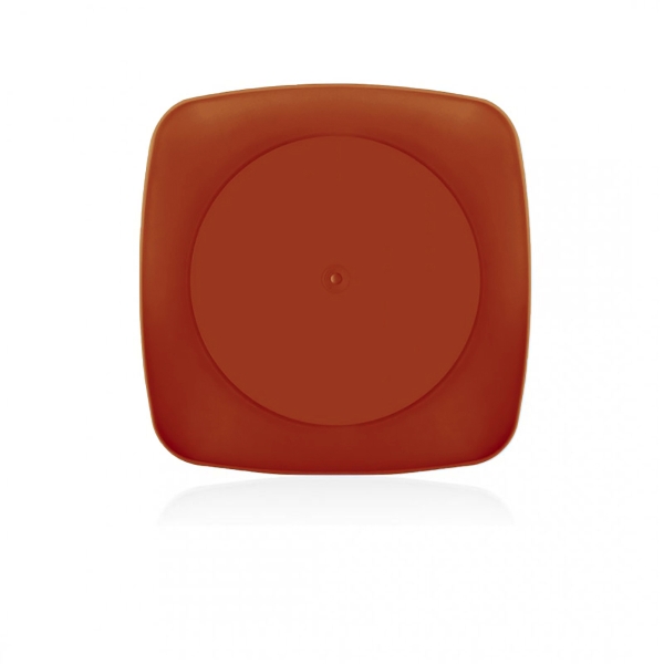 23 x 23 x 2 cm Clover Square Service Plate - Terracotta