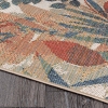 160 x 230 cm Nova Palm Serenade Decorative Rug - Green / Cream / Brick