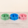 2 Parts Smart Plastic 600 ml Storage Container - Pink