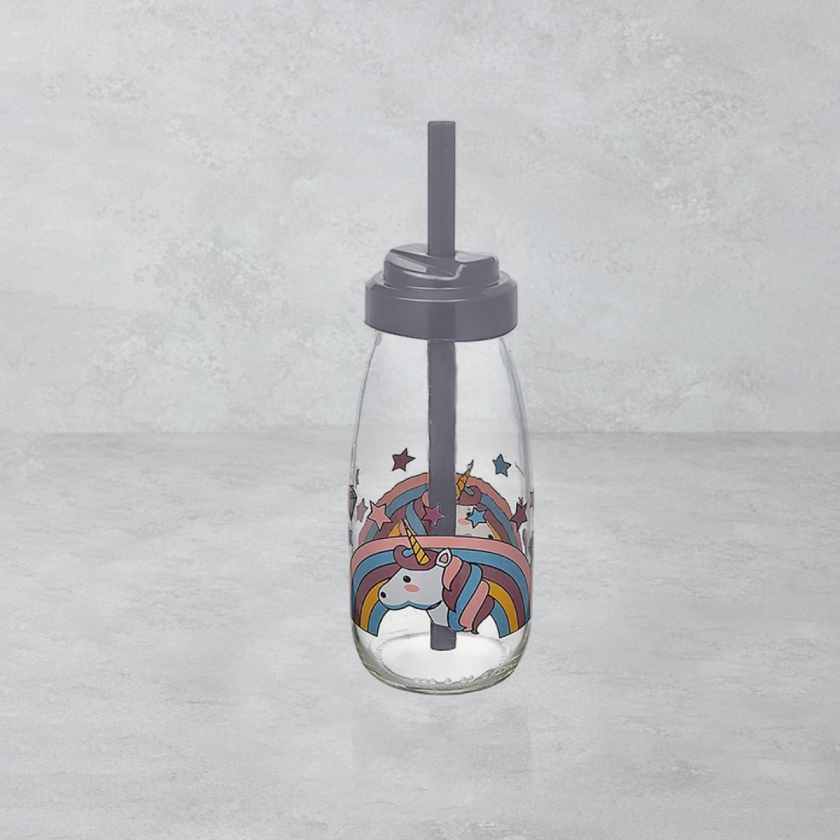 500 ml Aqua Milk Glass Bottle With ..