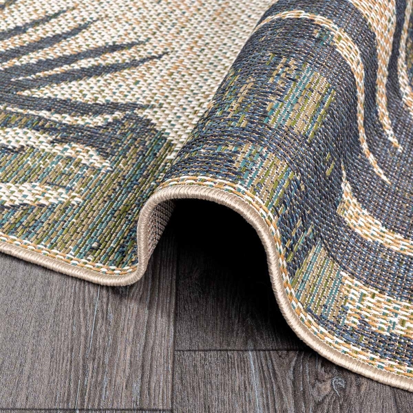 80 x 150 cm Nova Jungle Canopy Indoor Outdoor Decorative Rug - Green