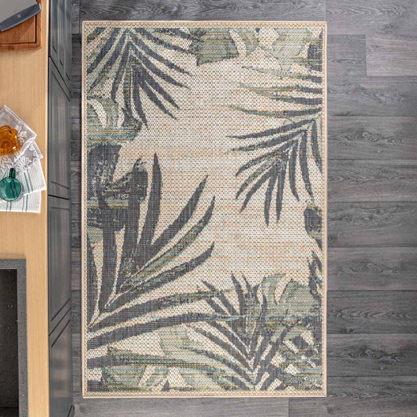 120 x 170 cm Nova Jungle Canopy Decorative Rug - Green