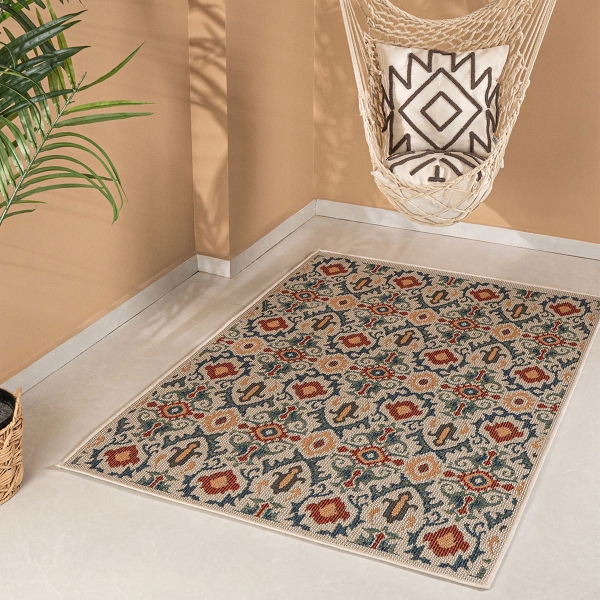 160 x 230 cm Nova Moroccan Night Indoor Outdoor Decorative Rug - Multicolor