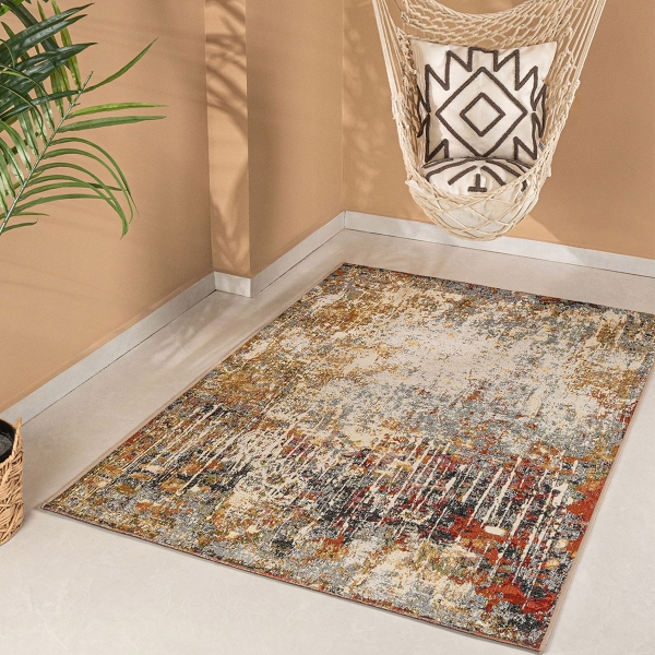 160 x 235 cm Jardin Rustic Huse Indoor Outdoor Decorative Rug - Colorful
