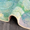 240 x 330 cm Jardin Watercolor Flow Decorative Rug - Blue / Green