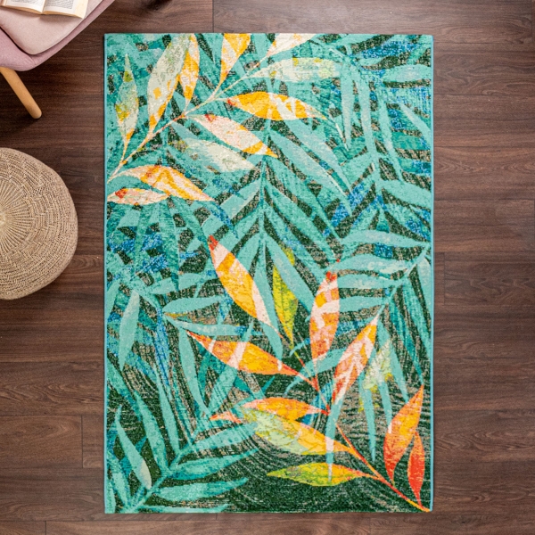 200 x 280 cm Jardin Rainforest Whisper Decorative Rug - Green