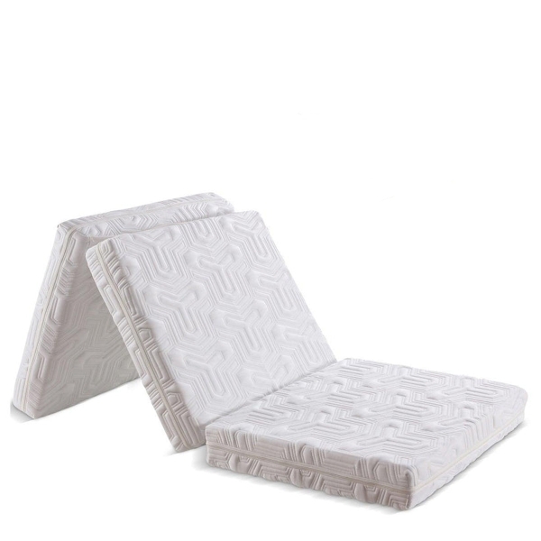 80 x 180 x 11 cm Tokyo Guest 2 in 1 Bed Mattress and Pouf - Grey