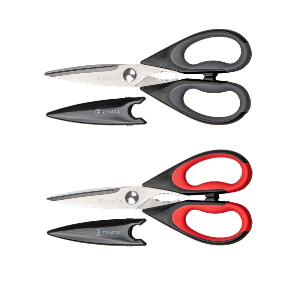 2 Pack Kitchen Scissors All Purpose Heavy Duty, Kitchen Utensils Set, Stainless Steel Cooking Utensils Gadgets, Meat Poultry Food Shears Dishwasher Safe Utility Tools Home Gift, with Protective Sheath