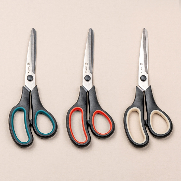 3 Pack 21.4 x 8 cm Heavy Duty Scissors with Ultra Sharp Blades and Comfort Grip Handles - For Office, Home, School, Sewing, and Crafts