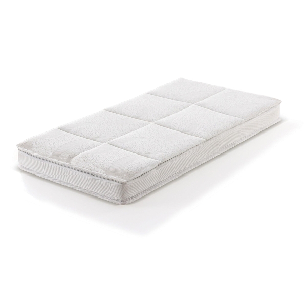 60 x 120 x 8 cm Premium Checked Baby Mattress - White 