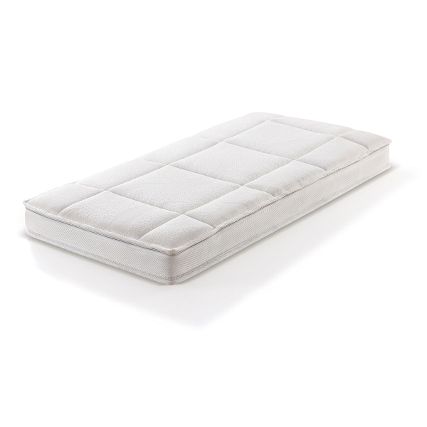 70 x 110 x 8 cm Premium Checked Baby Mattress - White 