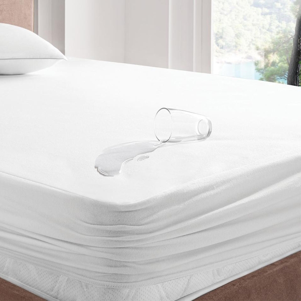 MicroFit Waterproof Baby Fitted Mattress Protector 70 x 140 cm - White