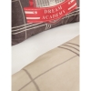 3 Pieces Bts Academy Young Cotton Single Duvet Cover Set 160 x 220 cm - Anthracite