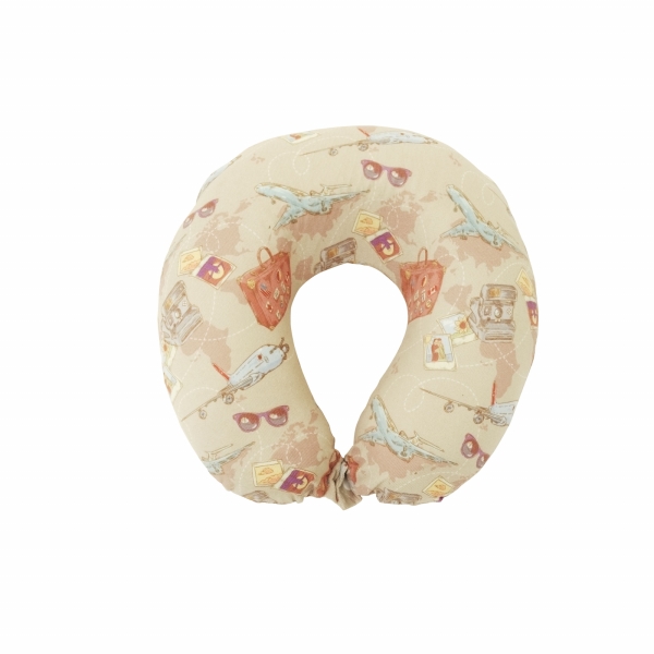 Visco Comfy Holiday Neck Collar Pillow 30 x 30 cm - Beige