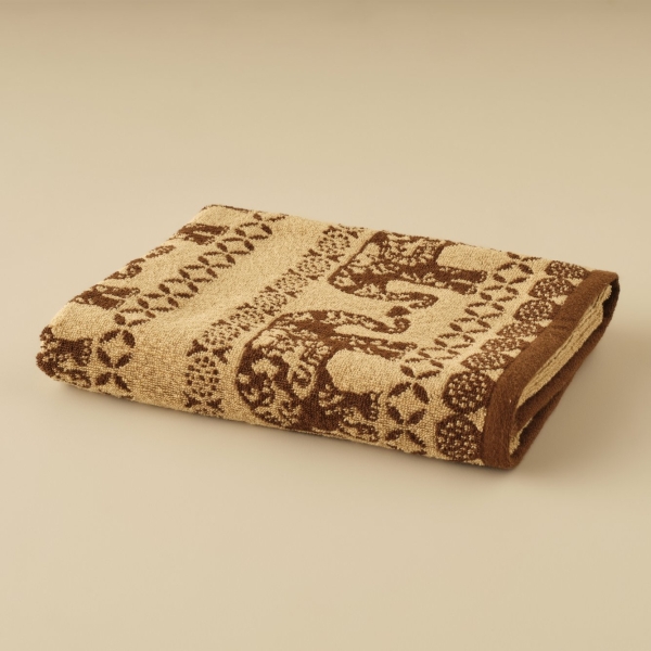 Africana Marlin Cotton Bath Towel 70 x 120 cm - Brown