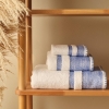 Melange Cotton Bath Towel 70 x 120 cm - Blue