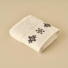 Ethnic Cotton Face Towel 50 x 75 cm - Cream