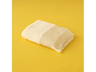Stitch Stripes Cotton Face Towel 50 x 75 cm - Salmon
