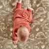 Dino Cotton Baby Blanket 100 x 120 cm - Khaki