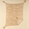 Sloth Knitwear Blanket 100 x 120 cm - Beige