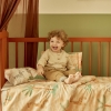 3 Pieces Safari Cotton Ranforce Baby Duvet Cover Set 100 x 150 cm - Salmon
