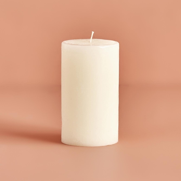Block Candle 7 x 12 cm - Cream