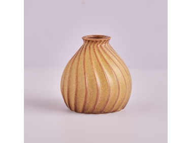 Tessa Stoneware Vase 11 cm - Brown