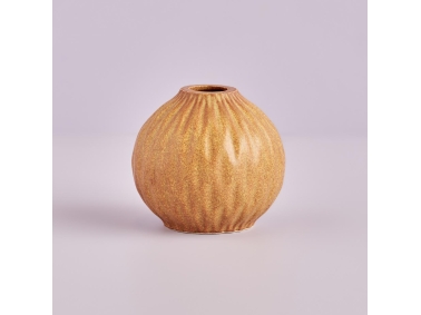Zalina Stoneware Vase 9 cm - Brown