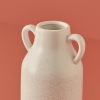 Luca Ceramic Vase 10 x 10 x 22 cm - White