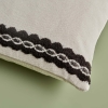 Chain Filled Cushion 43 x 43 cm - Cream