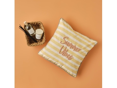 Summer Vibes Filled Cushion 43 x 43 cm - Yellow