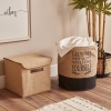 Laundry Why Don't You Do Yourself Jute Waterproof Based Laundry Basket 36 x 40 cm - Dark Beige