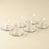 6 Pieces All You Need Tea Cup Set 132 ml - Black