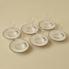 6 Pieces Tea Talk Tea Cup Set 170 ml - Black