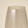 4 Pieced Point Glass Cup 430 ml - Anthracite