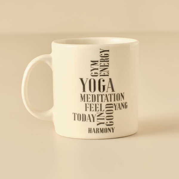Yoga Porcelain Mug 390 ml - Black