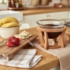 4 Pieces Choco Fondue Set 14 x 17 cm - Brown