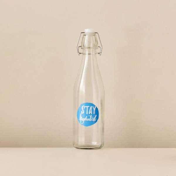 Stay Hydrated Water Bottle 500 ml - Transparent